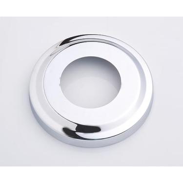 Imagem de Swimcare Escudo de escada de piscina | Placas cromadas redondas de aço inoxidável para escadas de piscina de 4,8 cm de diâmetro interno e cobertura de corrimão de piscina | Acessórios de anel de