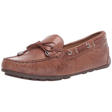 Imagem de Driver Club USA Mocassim feminino de couro feito no Brasil Natucket Driver, Tan Crush, 34