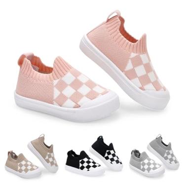 Imagem de Sapatos infantis de malha, para bebês, meninas, meninos, meias de bebê, sem cadarço, sapatos de caminhada para bebê, respiráveis e antiderrapantes, com sola de borracha macia 6 9 12 18 24 meses,