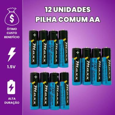 Imagem de Kit Pilha AA Comum C/ Pilha AAA Palito Caixa 60 Unidades Cada - Combos