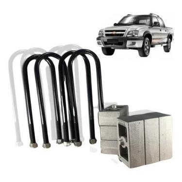 Imagem de S10 até 2012 Kit traseiro para rebaixar 12cm Reforçado - Borfix