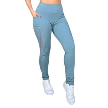 Imagem de Legging Poliamida BlackOut com bolso detalhe em tule PINA - PINA Fitne