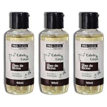 Imagem de Kit Óleo de Rícino Corporal e Capilar 3 Unidades de 60ml Hidratação Intensa e Nutrição Nutrição Profunda Para Cabelo e Corpo Pró Thess
