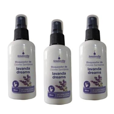 Imagem de Kit 3 Neutralizador Odor Sanitário Lavanda Vaso Banheiro Free Coco 60m
