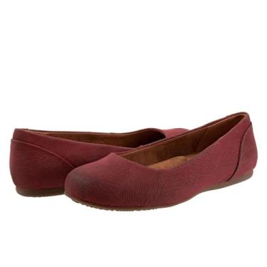 Imagem de SoftWalk Sapatilha feminina Sonoma Ballet, Vermelho cereja, 8.5 XX-Wide