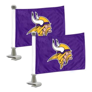 Imagem de FANMATS Conjunto de 2 bandeiras Vikings ProMark NFL Minnesota Vikings estilo embaixador, cor do time, tamanho único (8162089917)
