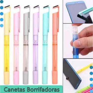 Imagem de Caneta Colorida Perfumada Borrifadora suporte celular 12 uni - Exito