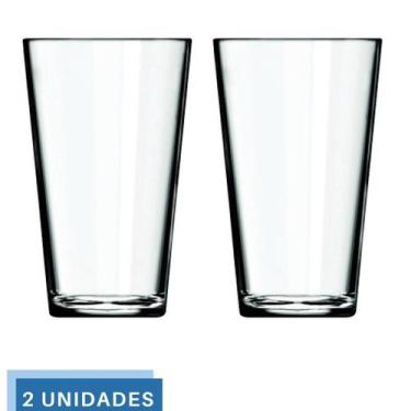 Imagem de Jogo 2 Copos Cairo 350ml Vidro Suco Agua Transparente Nadir - NADIR FI
