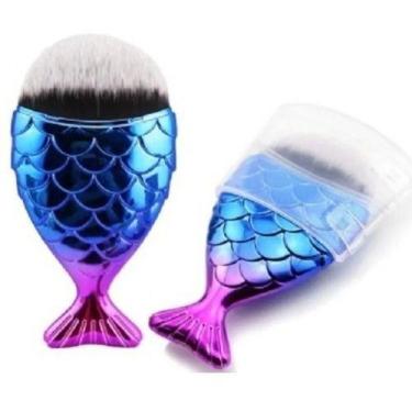 Imagem de Pincéis Maquiagem Pincel Sereia Peixe Contorno Oferta!! - oem, Rosa