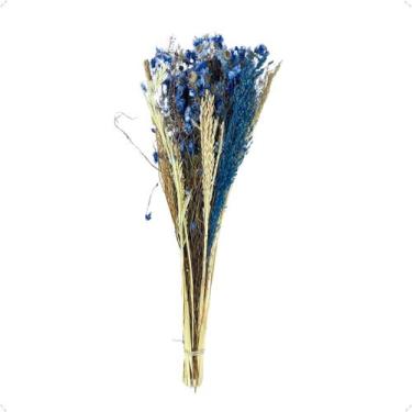 Imagem de 1 Buquê Desidratado Azul Natural Decoração Arranjo Bonito - Inspira Fl