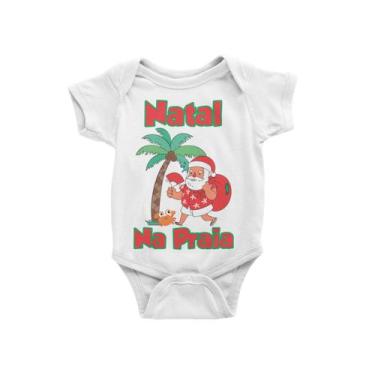 Imagem de Body Bebê Infantil Natal Na Praia Branca - Del France, G
