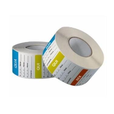 Imagem de Etiquetas Validade de Alimentos - 45x45mm Bopp - Fracionada - Etiqueta