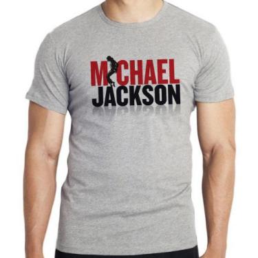 Imagem de Camiseta Michael Jackson rei pop Blusa criança infantil juvenil adulto