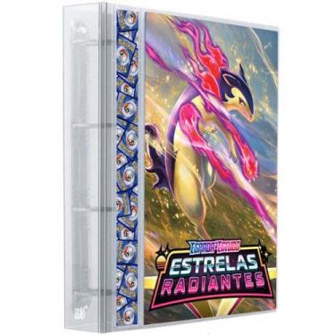 Imagem de Pasta Fichário Álbum Cristal Cartas Cards Pokémon Com 30 Folhas 9 Bols