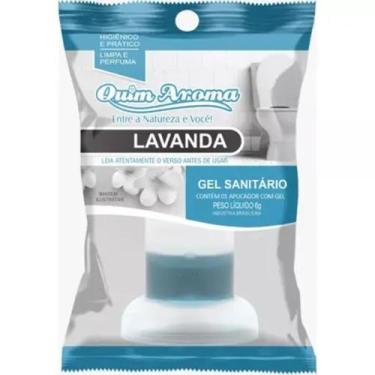 Imagem de Kit com 5 - Quim Gel Sanitário com Aplicador - QUIM AROMA, Rosa, Rosa 