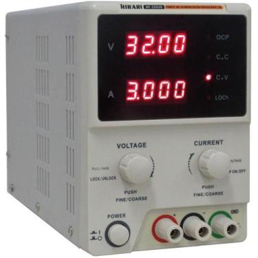 Imagem de Fonte de Alimentação DC Dupla 3A HF-3203S com 4 Acessórios - HIKARI