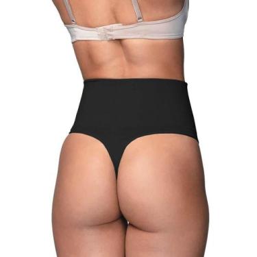 Imagem de Calça Alta DeMillus 46005 Fio Dental, Preto, M