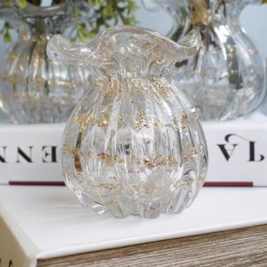 Imagem de Vaso de Flores Italy Trouxinha Dourado 10cm  Formosinha - LYOR