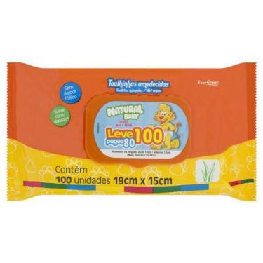 Imagem de Toalha Umedecida Suave Natural Baby Wipes 100 Unidades