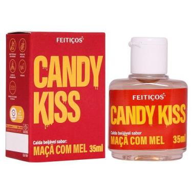 Imagem de Gel Corporal Beijável Candy Kiss Maçã com Mel 35ml Feitiços