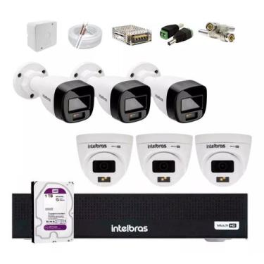 Imagem de Kit Intelbras 6 Cameras de Segurança Full Color 3220 Fc+ Audio, Dvr 11