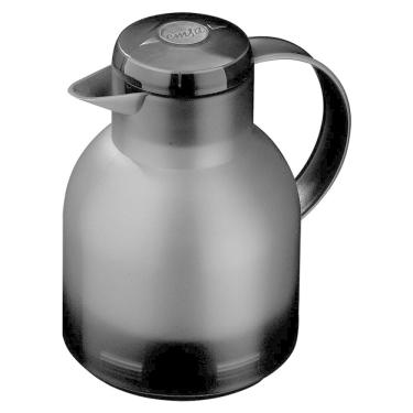 Imagem de Garrafa Térmica Emsa Samba Quick Press Preta Translúcida 1L