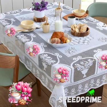 Imagem de Toalha de Mesa Renda 4 Lugares Escolha Sua Estampa !! - speedprime, Br