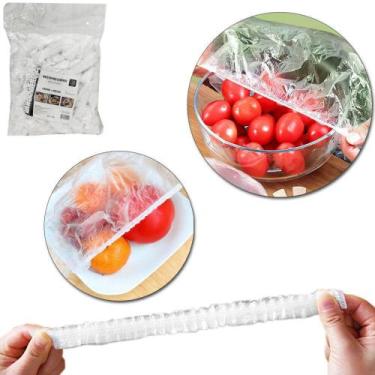 Imagem de Tampa de plastico descartavel para alimentos com 100 pecas 40cm - FWB