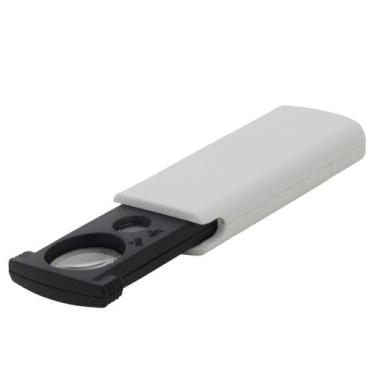 Imagem de Lupa De Bolso 20X 45X Conta Fio Portátil Com Luz Led - Jiaxi