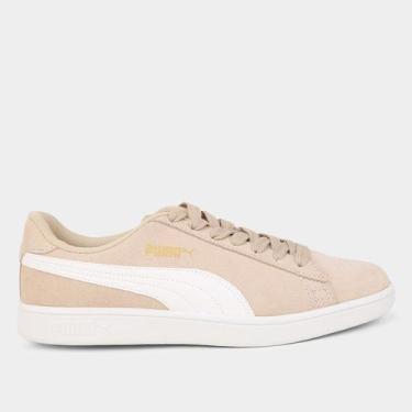 Imagem de Tênis Puma Smash v2 BDP Feminino, Bege, Branco, 36