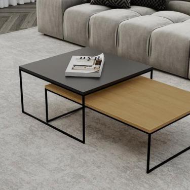 Imagem de Conjunto Mesa de Centro Minori Maiori 35cm X 65cm X 90 Cm - Previlege