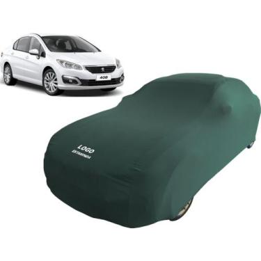 Imagem de Capa Pra Cobrir Carro Peugeot 408 Griffe Tecido Helanca - Mz, Verde