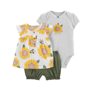 Imagem de Roupa De Verão Para Bebê Menina Menino 0-24 Meses Conjunto De 3 Peças 