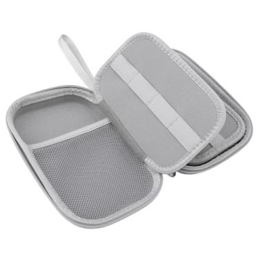 Imagem de Estojo de Palhetas de Eva à Prova D'água, 20 Peças, Caixa de Armazenamento Portátil Com Bolso de Malha para Saxofone, Palhetas de Guitarra, Afinadores (Cinza)
