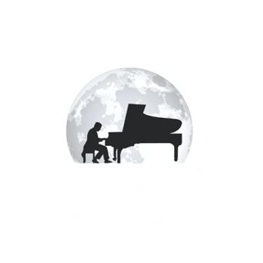 Imagem de Piano Notebook: Piano Moon Pianist / 6x9 inches / 120 dotted sites