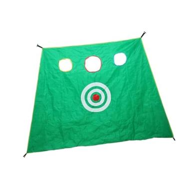 Imagem de Colaxi Rede de golfe para bater alvo, acessórios de pano para treino de alcance de golfe, prática para prática de batida interna