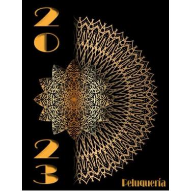 Imagem de Agenda De Peluqueria 2023: Libro de citas planificador horario para Peluquerías, 12 meses con fechas, Agenda A4 Día por página (intervalo de 30 minutos) de 07:00 a 22:30h