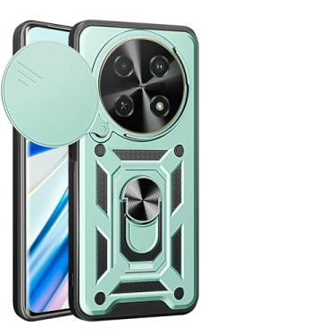 Imagem de Kukoufey Capa compatível com Honor X9c, com capa de lente de câmera deslizante compatível com Honor Magic7 Lite 5G / X60 Pro 5G BRP-AN00 capa verde