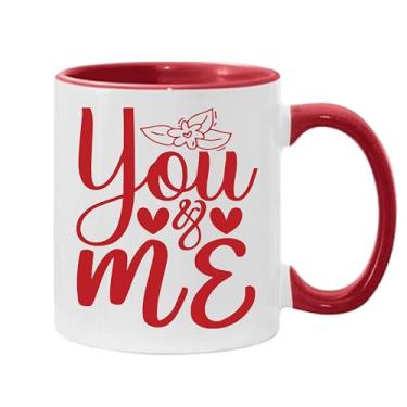 Imagem de SpreadPassion Caneca de café You And Me, presente para namorado e namorada, ideia de presente de dia dos namorados, presente para marido e esposa, ideia de presente de aniversário do dia dos namorados