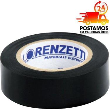 Imagem de Fita Isolante Preta Lorenzetti Preta 19mm  20mts