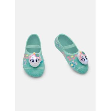 Imagem de Meia Sapatilha Bebê Menina com Aplique de Led Unicórnio Aloha - Puket,