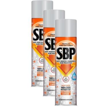 Imagem de 3 Inseticida Sbp Anti Insetos Voadores Ação Magnética 360ml