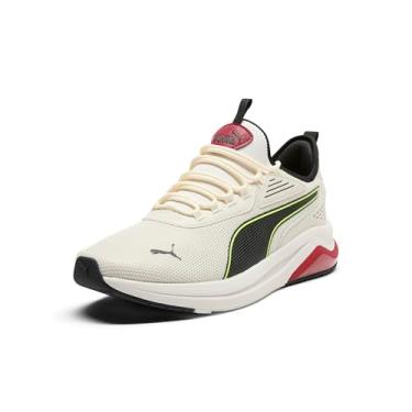 Imagem de PUMA Tênis masculino Amplifier, Alpine Snow-puma Preto-Amarelo Alerta, 40