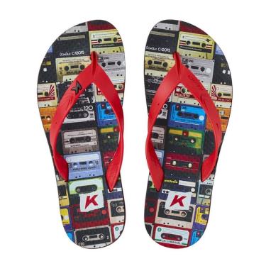 Imagem de Chinelo Kenner New Summer Mix Tape Masculino - Vermelho