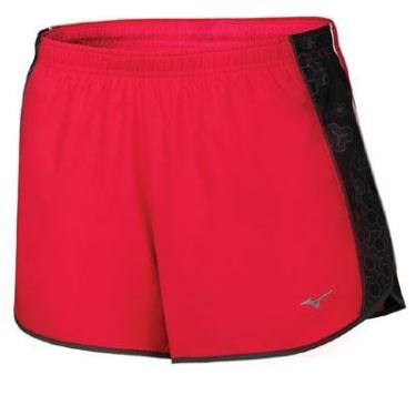 Imagem de Mizuno Short feminino de corrida Drylite Mustang, pequeno, beterraba/preto