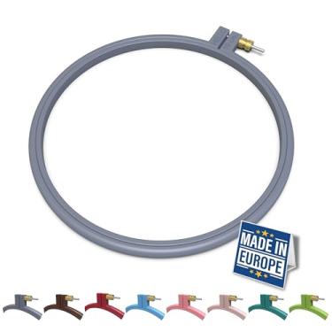 Imagem de Maker Susan Bastidor De Bordado De Plástico, Bastidor De Ponto Cruz Hello Series Para Iniciantes, Bastidor De Agulha De Perfuração, Molduras De Bordado Para Costura, Bordado (Cinza Antracite, Médio