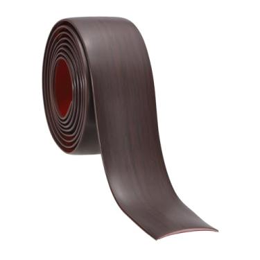 Imagem de PATIKIL Faixa de transição de piso autoadesiva 5 cm x 6,6 pés, divisor plano de piso laminado de vinil para unir lacunas de piso portas cobertura de carpete azulejos carvalho vermelho