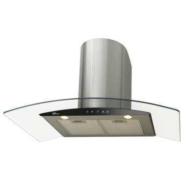 Imagem de Coifa de Parede 90cm Fischer Talent Touch Vidro com Função Depurador e Exaustor Inox 127V