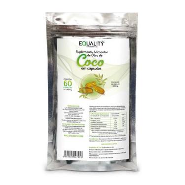 Imagem de Óleo de Coco 1400mg Refil 60 Cápsulas - Equality Suplementos