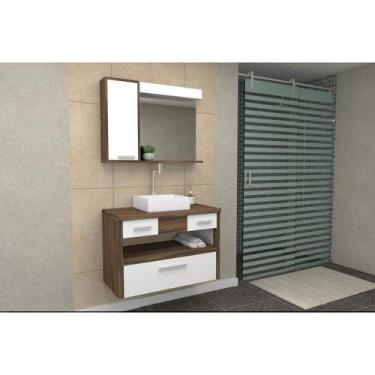 Imagem de Gabinete para Banheiro Helena 80cm - Darabas Agardi